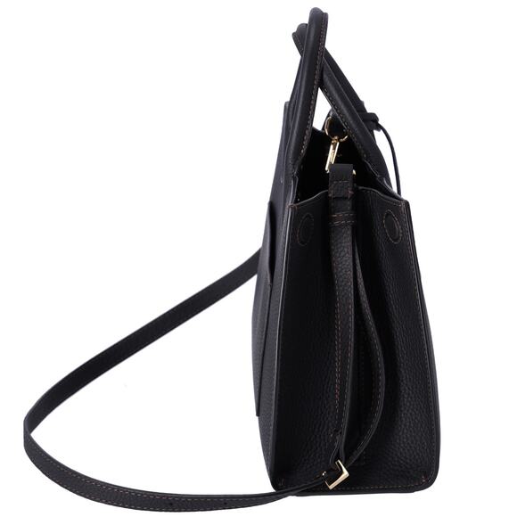 BURBERRY Mini Francis Bag Tote Bag 8049044 Black Pebbled Leather - Picture 7 of 7